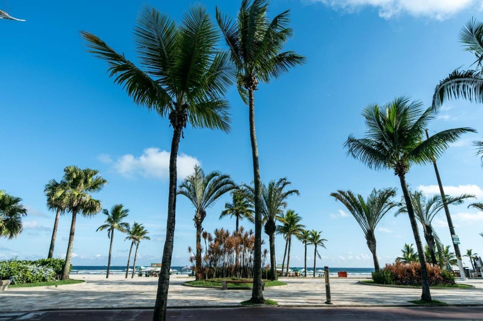 Frente Vista Mar Com Varanda Wi Fi 300Mbps E 10M Da Praia Da Tupi - Estacionamento Gratuito Praia Grande  Ngoại thất bức ảnh