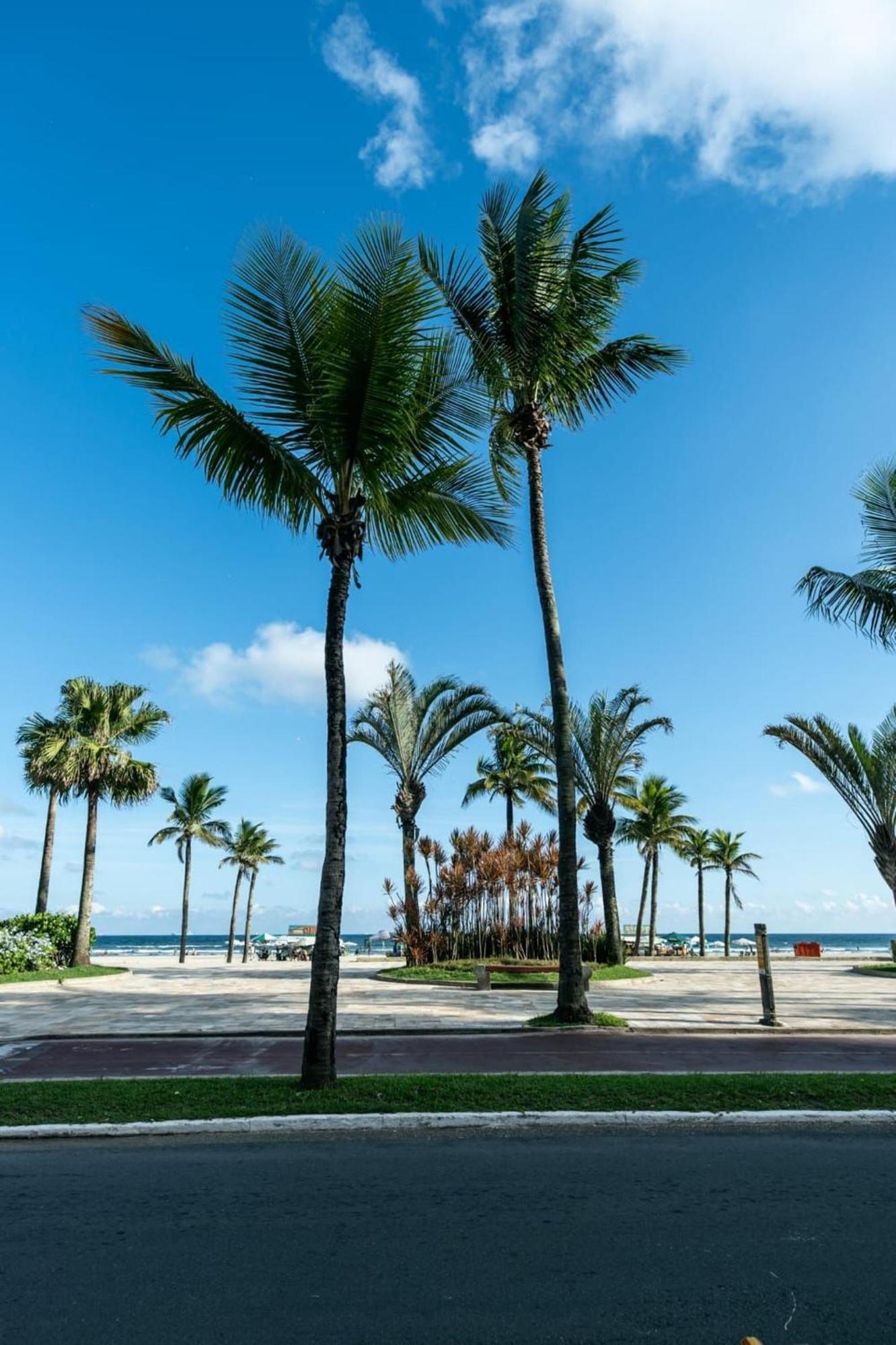 Frente Vista Mar Com Varanda Wi Fi 300Mbps E 10M Da Praia Da Tupi - Estacionamento Gratuito Praia Grande  Ngoại thất bức ảnh