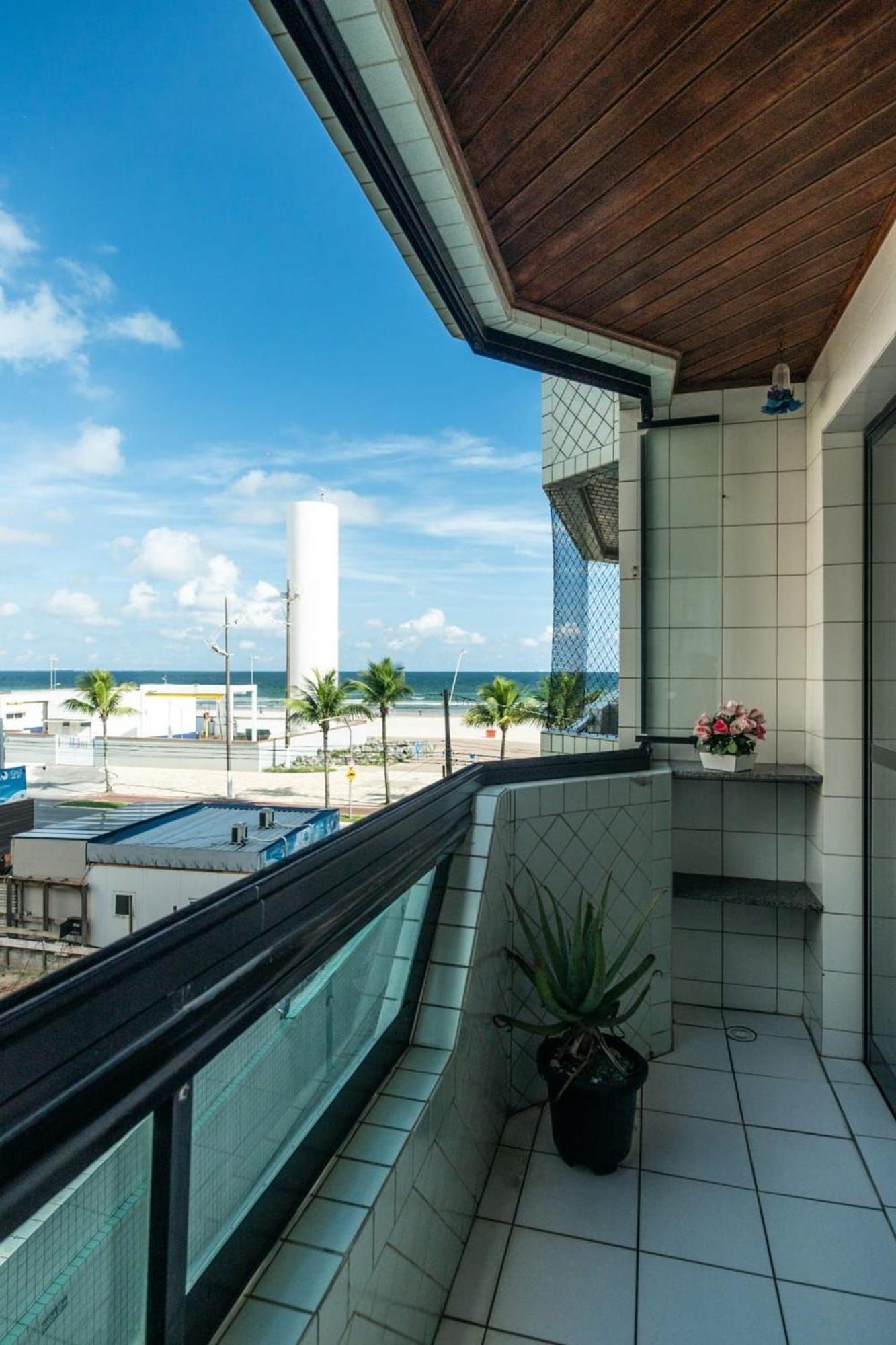 Frente Vista Mar Com Varanda Wi Fi 300Mbps E 10M Da Praia Da Tupi - Estacionamento Gratuito Praia Grande  Ngoại thất bức ảnh